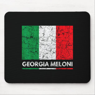 Georgia Meloni italienische Heldin Italienflagge Mousepad
