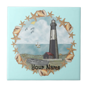 Georgia Muscheln Leuchtturm Tile Fliese