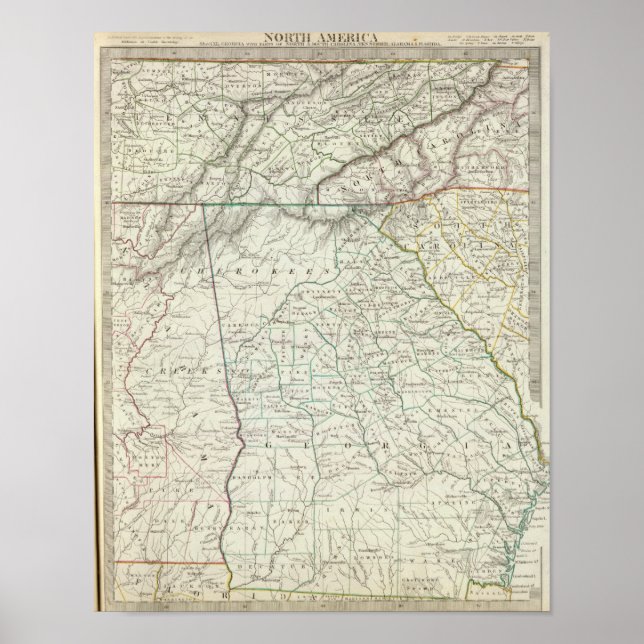 Georgia, NC, SC, Tenn, Ala, Florida Poster (Vorne)