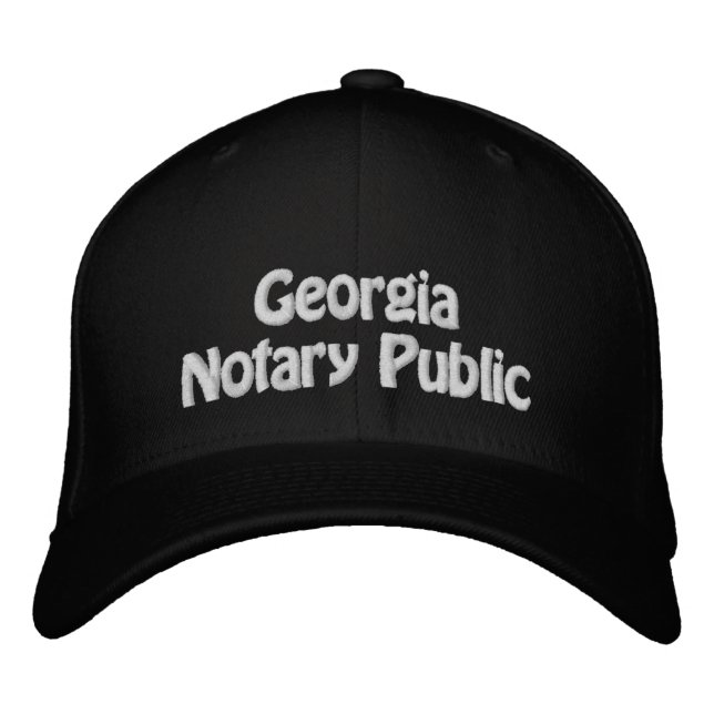 Georgia Notar Public bestickte Baseball Cap Baseballkappe (Vorderseite)