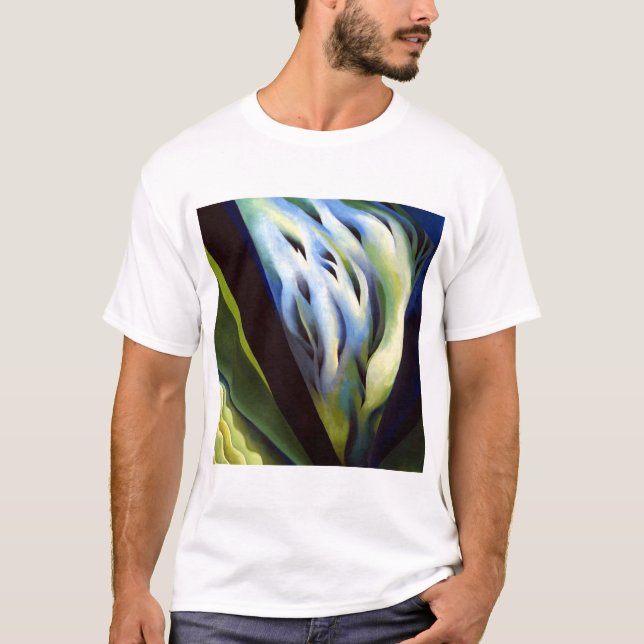 Georgia O Keeffe Blue und Green Music T-Shirt (Vorderseite)
