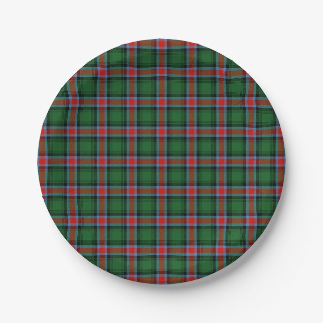 Georgia offiziell Staat tartan Pappteller (Vorderseite)