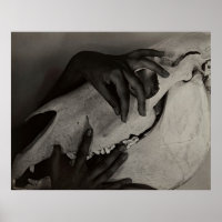 Georgia O'Keeffe Hands & Horse Skull - Moderne Kun
