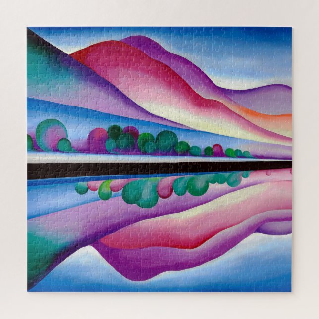 Georgia O'Keeffe, Lake George Reflection (1921) (Vertikal)
