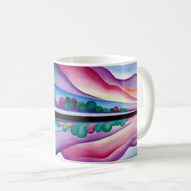 Georgia O'Keeffe, Lake George Reflection (1921) Kaffeetasse (VorderseiteRechts)