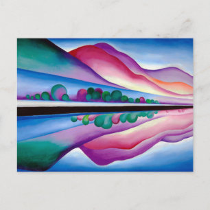 Georgia O'Keeffe, Lake George Reflection (1921) Postkarte