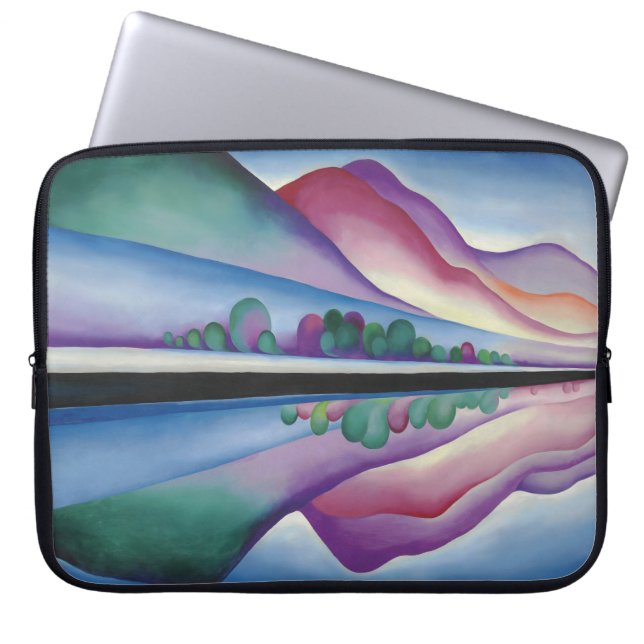 Georgia_O'Keeffe - Lake George Reflection Laptopschutzhülle (Vorderseite)