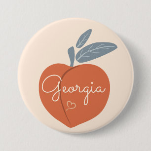 Georgia Peach Button