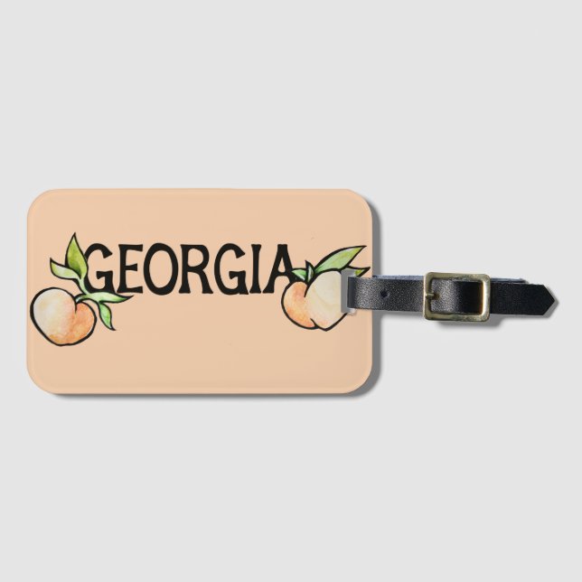 Georgia Peach Gepäckanhänger (Vorderseite (Horizontal))