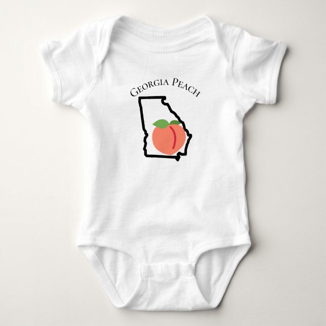 Georgia Peach neugeborene Bodysuit Baby Strampler (Vorderseite)
