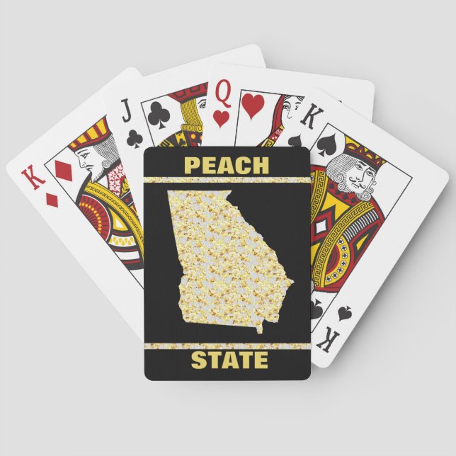 GEORGIA PEACH STAAT SPIELKARTEN (Rückseite)