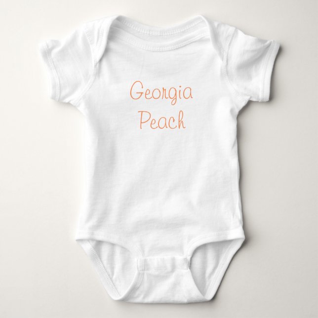 Georgia-Pfirsich Baby Strampler (Vorderseite)