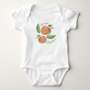 Georgia-Pfirsiche Baby Strampler