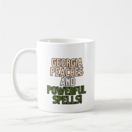 Georgia Pfirsiche und Georgia Hexen Hexerei Spaß Kaffeetasse