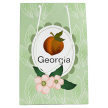 Georgia-Pfirsichfrucht-Kunstentwurf