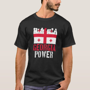 Georgia Power Caucasus Georgia Flag Patriotic T-Shirt