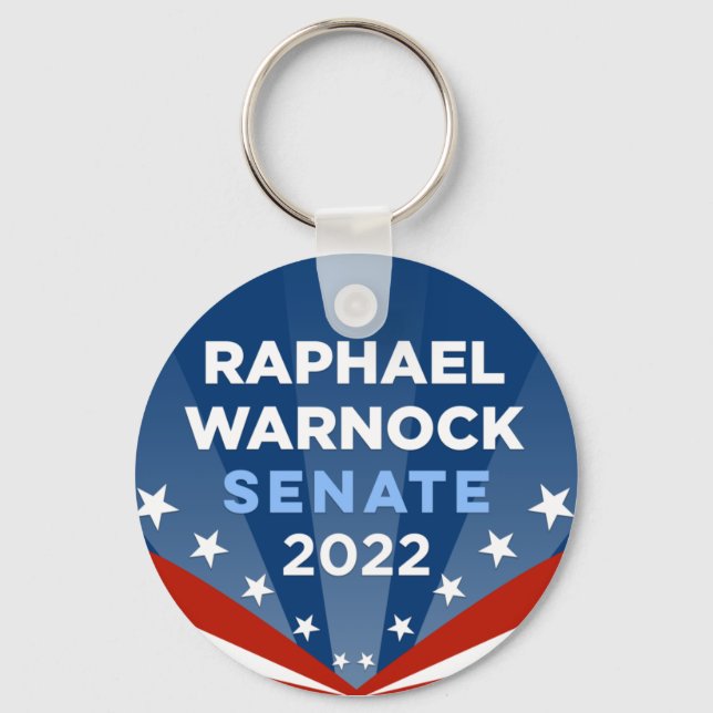 Georgia Raphael Warnock für Senat 2022 Schlüsselanhänger (Vorderseite)