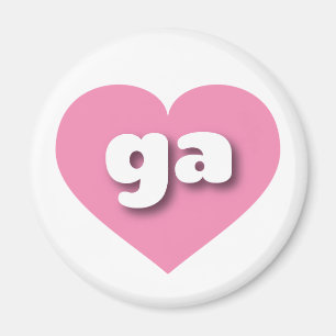 Georgia rosa heart - I Liebe ge Magnet