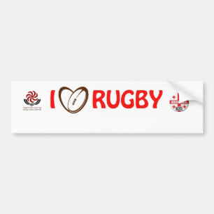 Georgia-Rugby Aufkleber Autoaufkleber