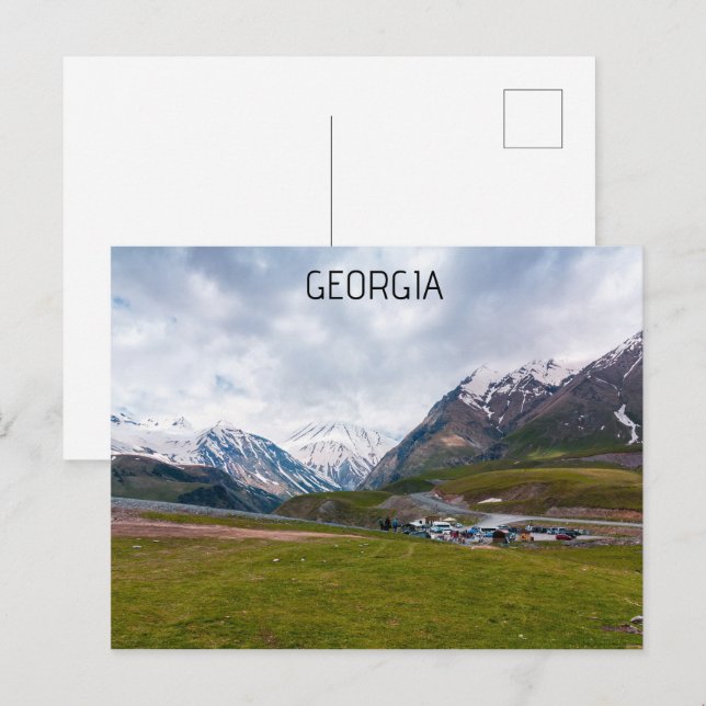 Georgia Sakartvelo Landschaft Postkarte (Vorne/Hinten)