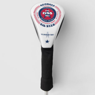 Georgia Staat Circle Custom Golf Head Cover Headcover