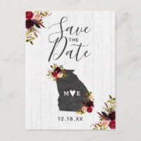 Georgia Staat Destination Rustikal Save the Date
