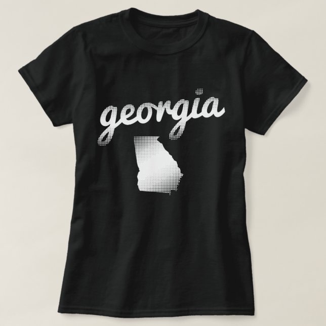 Georgia-Staat im Weiß T-Shirt (Design vorne)