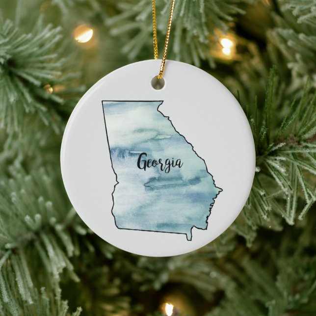 Georgia Staat Malerei Illustration Ornament (Baum)