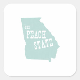 Georgia Staat Motto Slogan Quadratischer Aufkleber