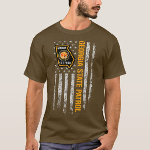 Georgia Staat Patrol American Flag T-Shirt