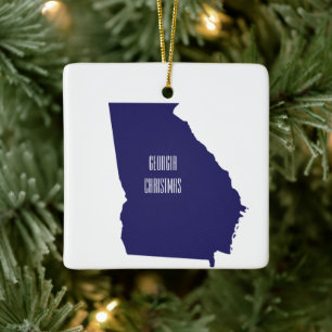 Georgia Staat Weihnachtsschmuck