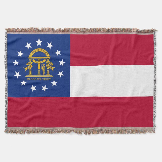 Georgia-Staats-Flagge Decke (Vorderseite)