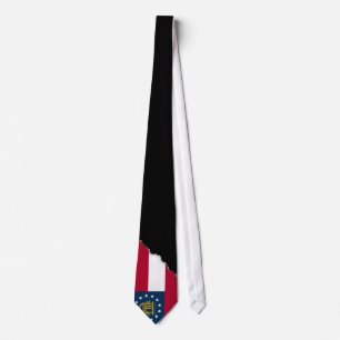 Georgia-Staats-Flagge Krawatte