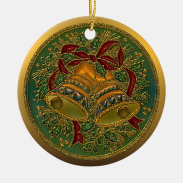 Georgia-Staats-Weihnachtsverzierung Keramik Ornament (Vorne)