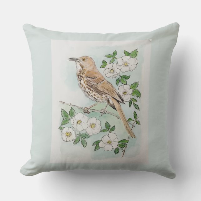 Georgia state bird and flower  kissen (Vorderseite)