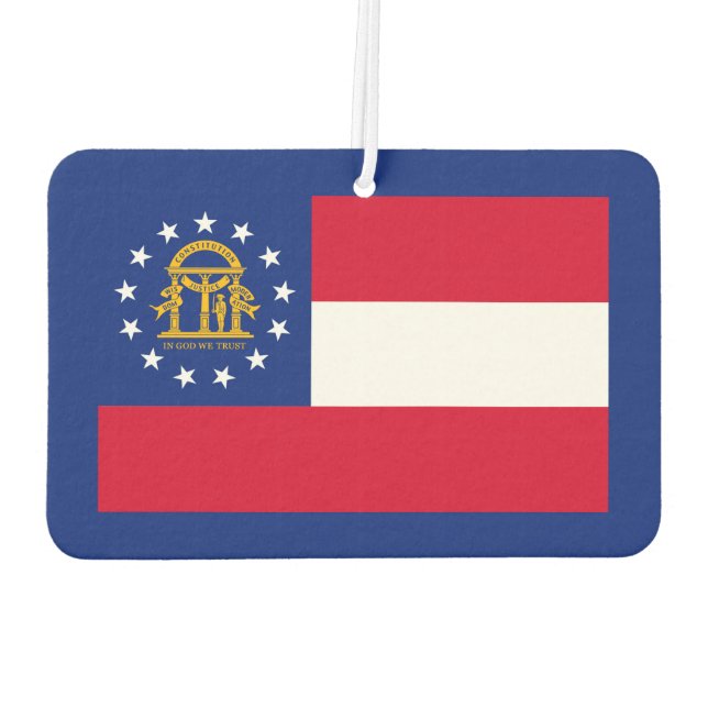 Georgia State Flag Design Autolufterfrischer (Rückseite)