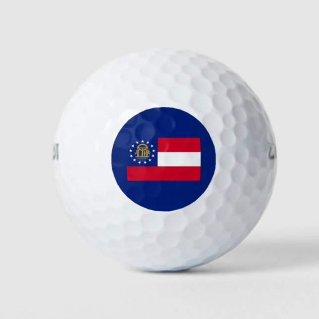 Georgia State Flag Design Golfball (Vorderseite)