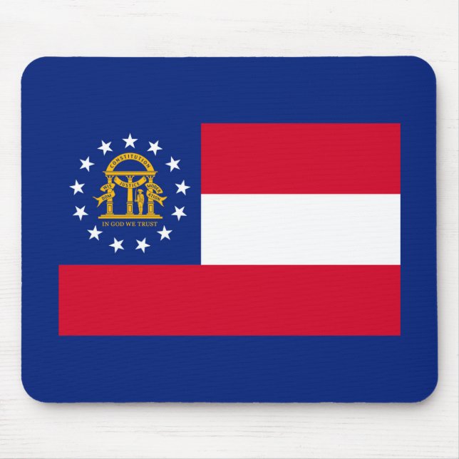Georgia State Flag Design Mousepad (Vorne)