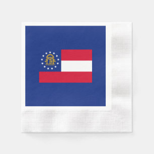 Georgia State Flag Design Serviette
