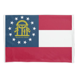 Georgia State Flag Print Patriota Kissenbezug