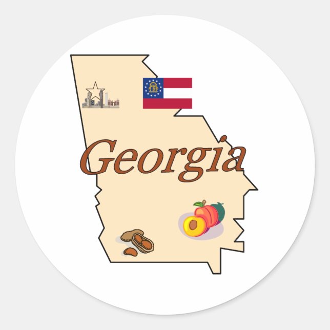 Georgia Sticker (Vorderseite)