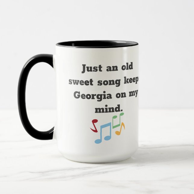 Georgia Swees Song Quotes Tasse (Links)