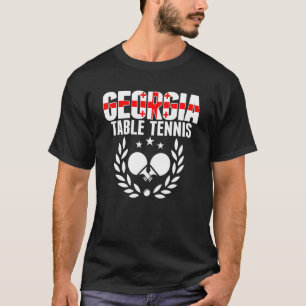 Georgia Table Tennis georgische Ping Pong Unterstü T-Shirt