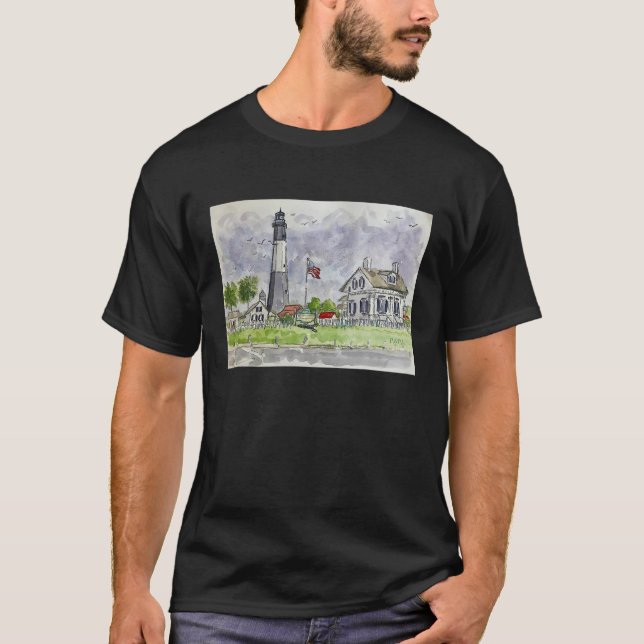 Georgia Tybee Island Lighthouse 1736 Design T Shir T-Shirt (Vorderseite)