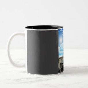 Georgia United Staaten Vinatge Minimal Retro Trave Zweifarbige Tasse