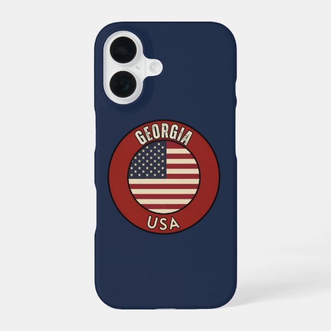 Georgia United States of America iPhone 16 Hülle (Rückseite)