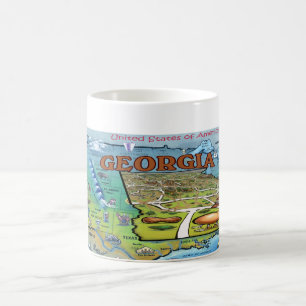 Georgia USA Map Kaffeetasse