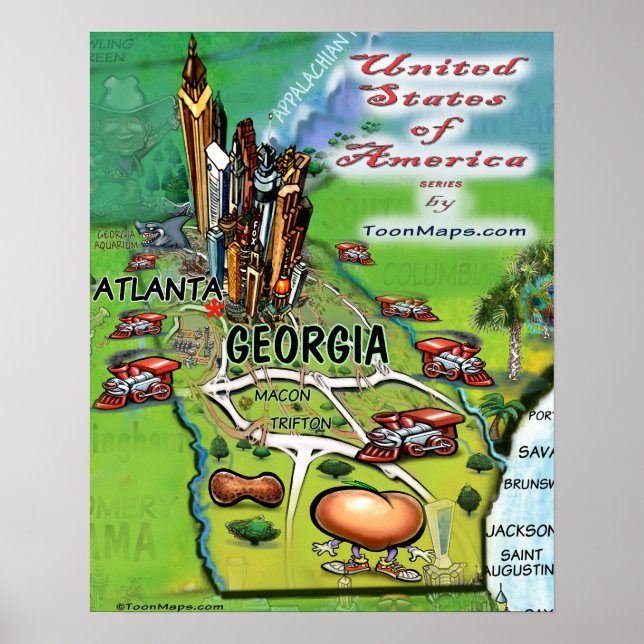 Georgia USA Poster (Vorne)