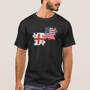 Georgia USA Vintag Flag Georgien American T-Shirt