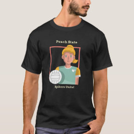Georgia Volleyball: Peach Staat Spikers Unite! T-Shirt
